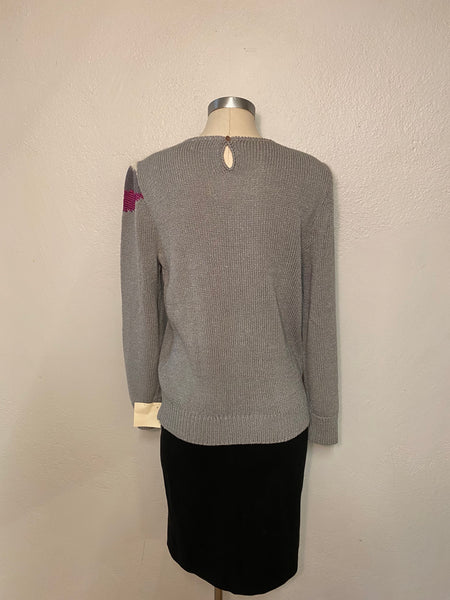 Mixed Texture Sweater, S