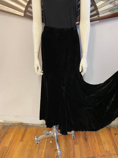 Norma Kamali Velvet Skirt, S