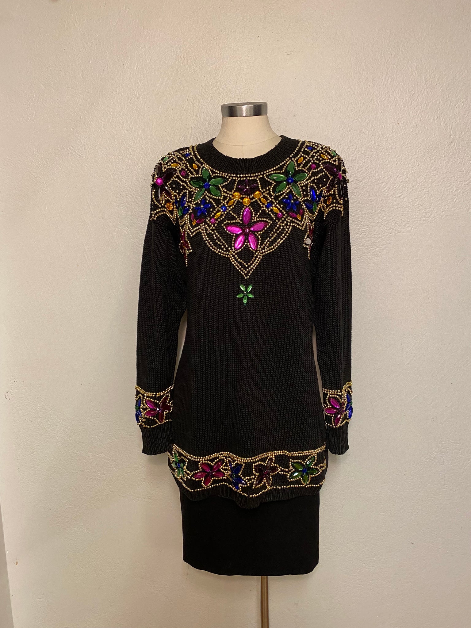Bedazzled Knit Tunic, S