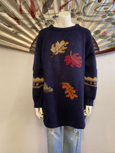 Hand Knit Sweater, XL / OS